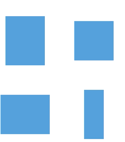 The custom block animation API, used to animate the position, size, color, and rotation of four different views